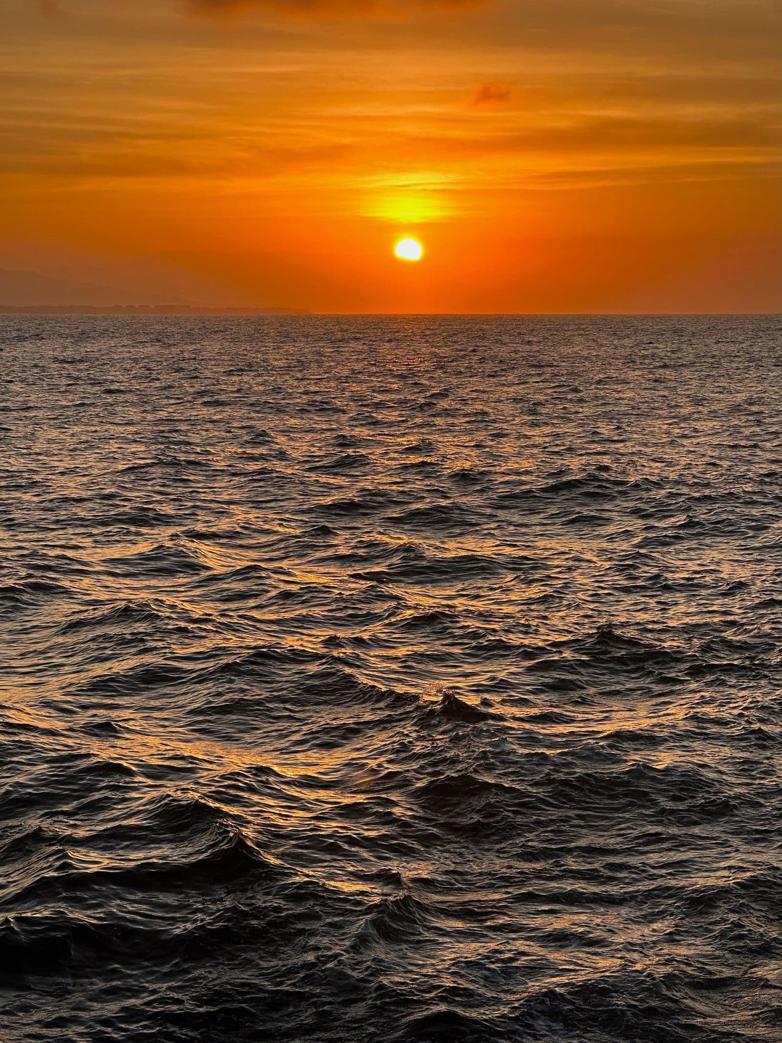 Sun setting over Banderas Bay